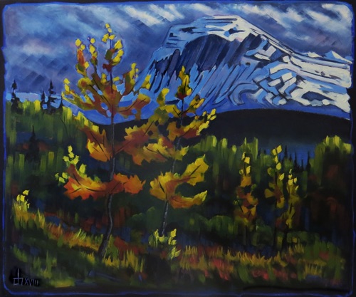 Autumn Mood- Chief  Mountain 
30 x 36 oil on canvas   SOLD